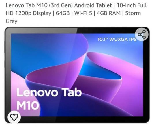 Image 5 of Lenovo Tab M10 (3rd Gen) Android Tablet | 10-inch Full HD 12