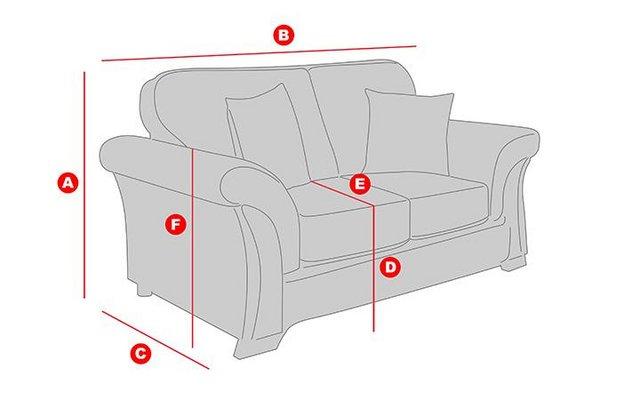 Image 3 of ScS LLB Regency Fabric 2 Seater Sofa Grey