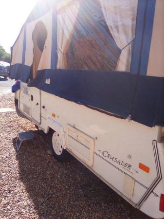 Image 3 of Conway crusader folding camper trailer tent blue with toilet