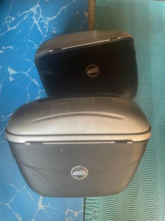 Image 1 of Givi hard panniers for sale with mounting frame
