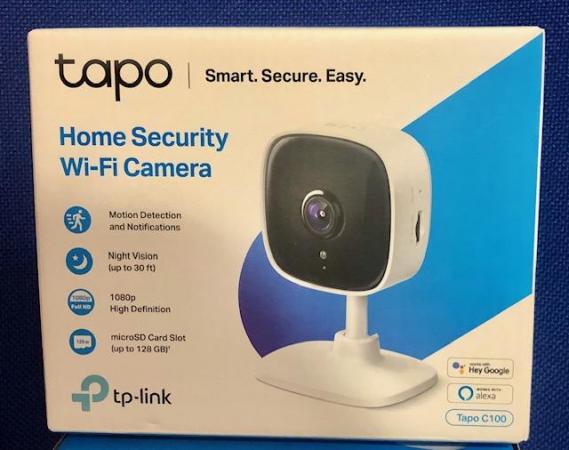 Image 2 of tapo Home Security Wi-Fi Camera (3 available) Boxed