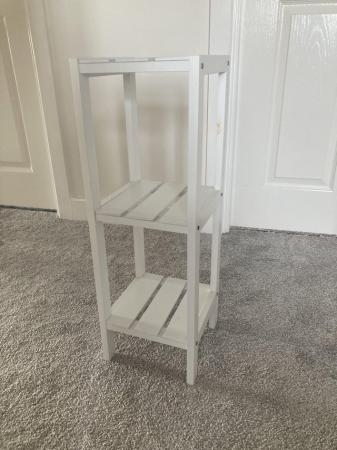 Image 1 of Small bedside table white