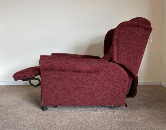 Image 7 of LUXURY ELECTRIC RISER RECLINER RED WINE CHAIR ~ CAN DELIVER