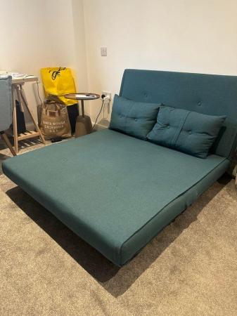 Image 1 of Made Haru Small Velvet Sofabed