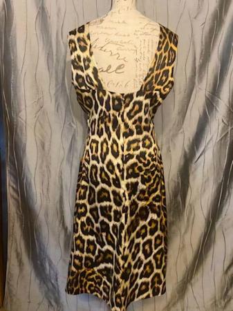 Image 2 of Vintage ROBERTO CAVALLI Dress Size 48 Stretch Sleeveless Mad