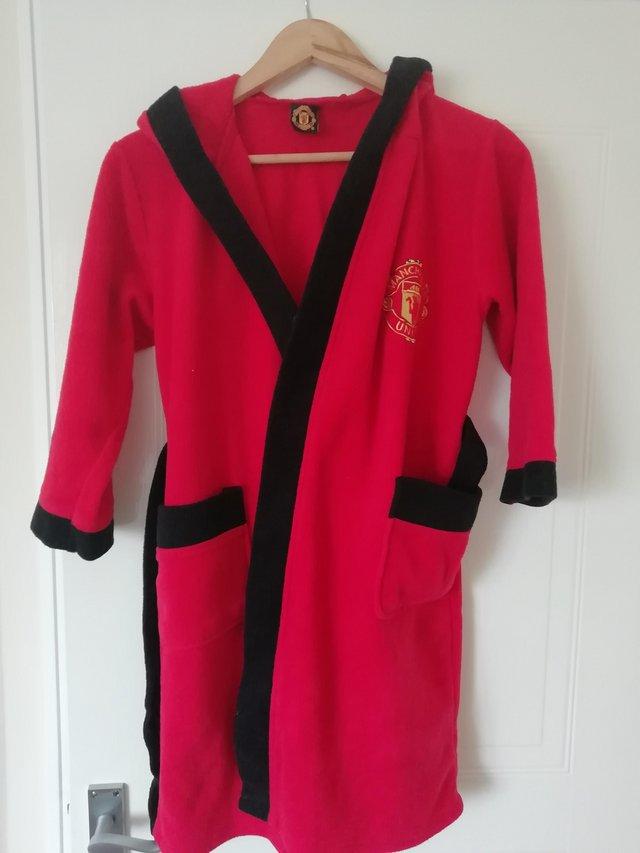 Preview of the first image of Childs Manchester United Dressing Gown 8-9yrs.