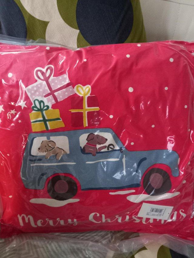 Preview of the first image of CATH KIDSTON CHRISTMAS CUSHION DISCONTINUED NEW.