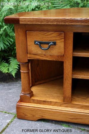 Image 32 of AN OLD CHARM FLAXEN OAK CORNER TV CABINET STAND MEDIA UNIT