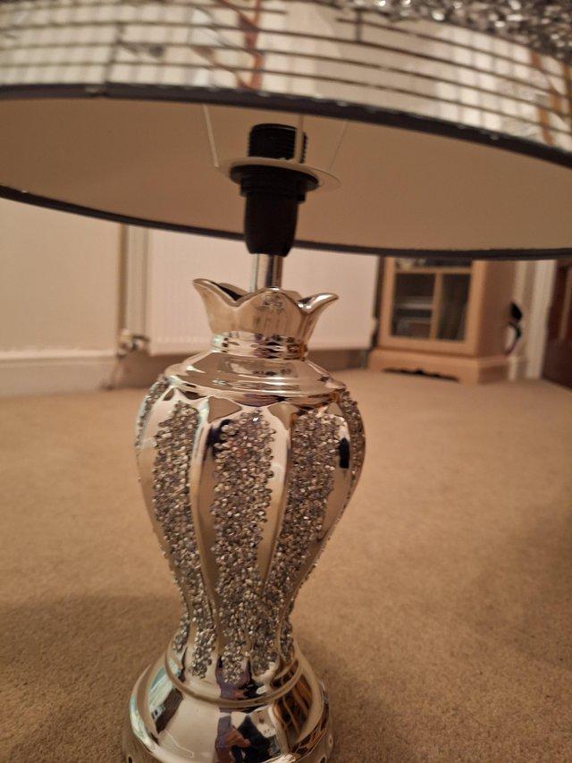 Preview of the first image of Silver embellished table lamps,..