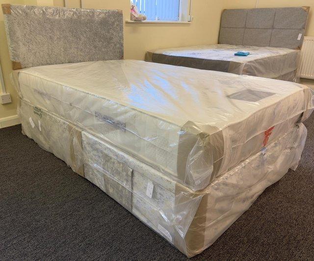 Preview of the first image of WESTMINSTER FIRM ORTHOPAEDIC MATTRESS WITH 2 DRAWER DIVAN.