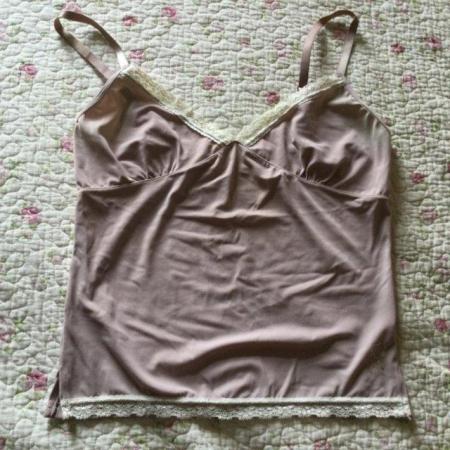 Image 1 of Size M (10-12) Genuine SNOOPY Camisole with Lace & Diamanté