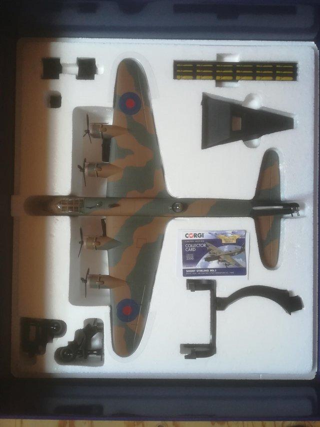 Preview of the first image of Brand new Short Stirling mk11.72 scale die cast model boxed.