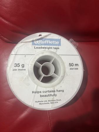 Image 1 of 50m lead weight tape for curtains