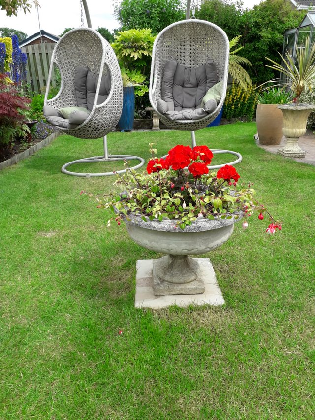 Preview of the first image of Hanging garden chairs High Quality Rattan.