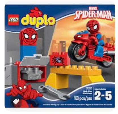 Image 2 of Lego Duplo Spider-Man motorbike set