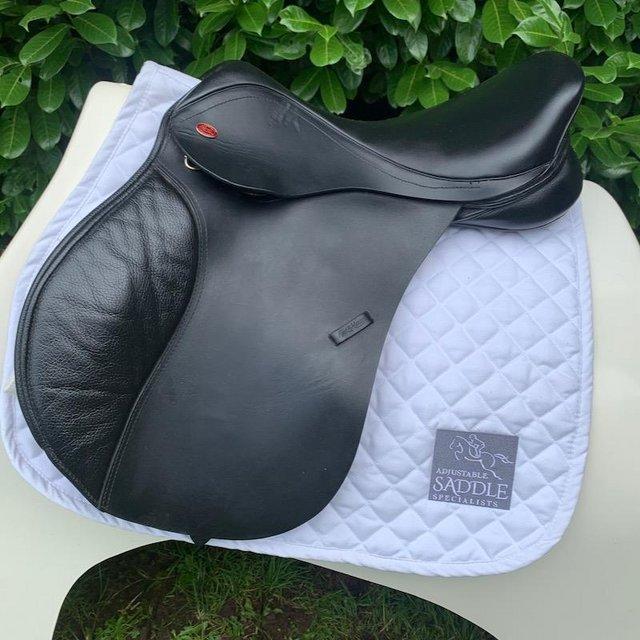 Preview of the first image of Kent and Masters 16.5 inch long leg pony gp saddle.