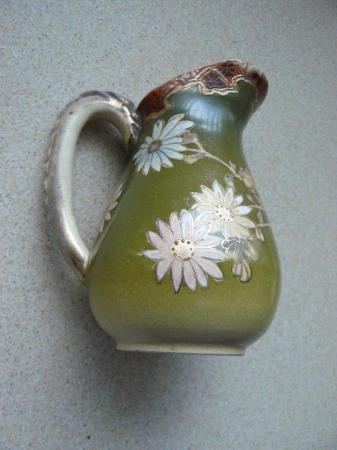 Image 2 of Small green decorative jug, vintage
