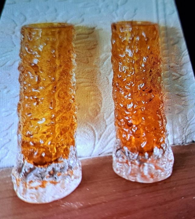 Preview of the first image of Whitefriars Tangerine Glass.