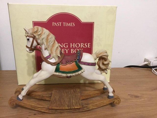 Preview of the first image of Rocking horse money box from Past Times.