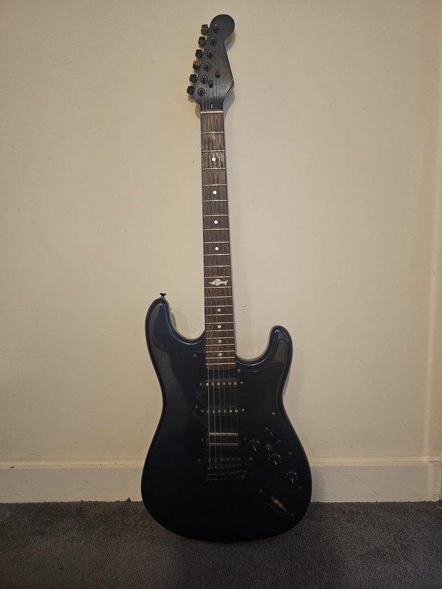 Preview of the first image of Used vintage electric 6 string guitar.