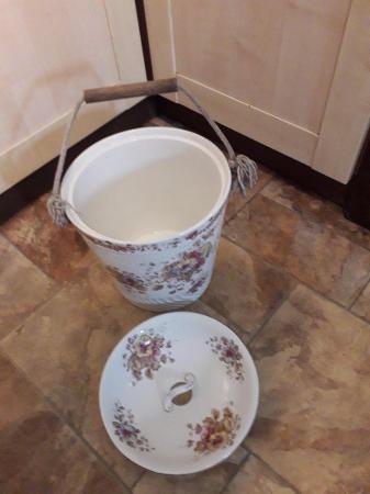 Image 3 of vintage, bucket, with..lid..................................