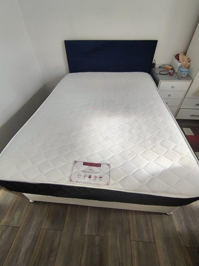 Preview of the first image of Double Bed frame and mattress.