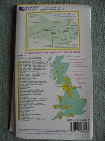 Image 2 of Ordnance Survey Map 1:25 000 Scale Outdoor Leisure Map 12 Br
