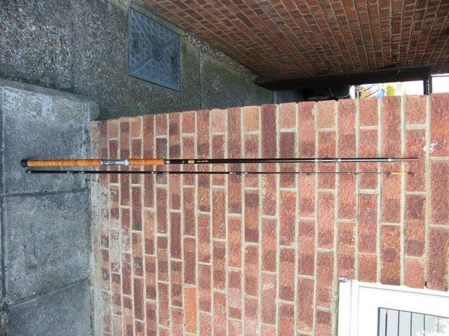 Preview of the first image of WESTERLY 10 1/4 FT CARP /RIVER FISHING ROD (RARE VINTAGE).