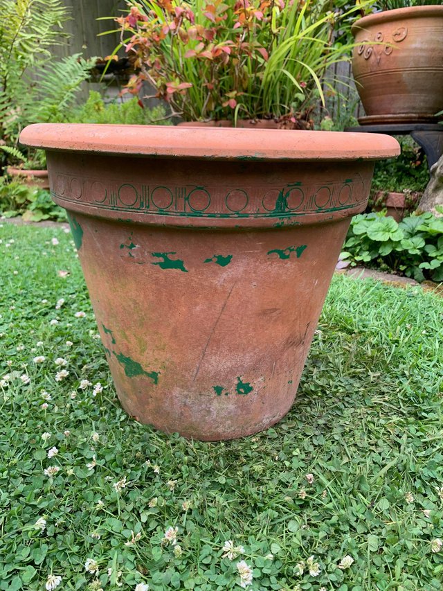 Preview of the first image of Nice 15” terracotta plant pot.