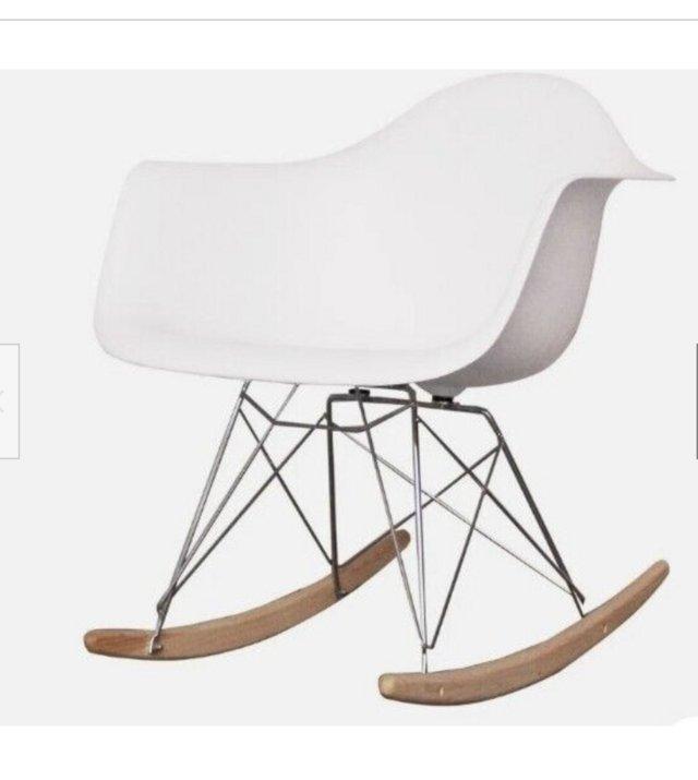 Preview of the first image of Contemporary Eames Style Child Sized Rocking Chair.
