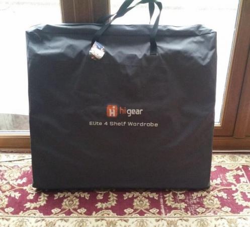 Image 2 of Hi Gear Elite 4 Shelf Portable Folding Wardrobe + Carry bag