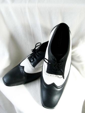 Image 3 of 40s, Swing era, 50s Rockabilly two- tone shoes (42)