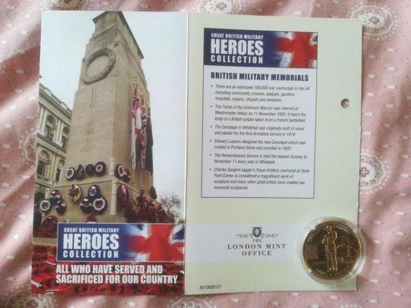 Image 1 of British military heroes golden memorial crown