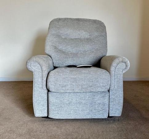 Image 3 of GPLAN ELECTRIC RISER RECLINER DUAL MOTOR GREY CHAIR DELIVERY