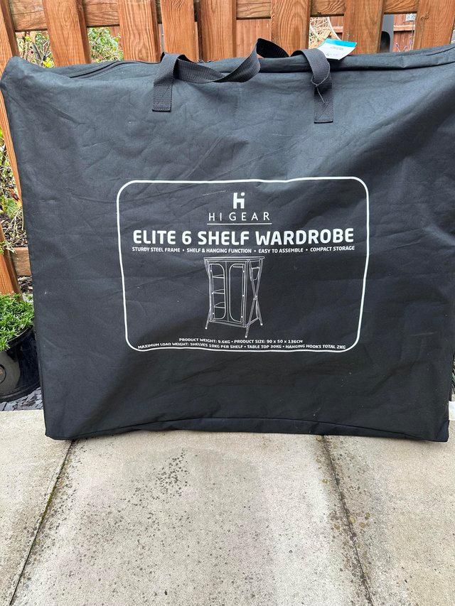 Preview of the first image of Wardrobe - Camping Hi Gear Elite 6 Shelf for sale PRICE DROP.