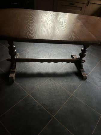 Image 2 of Old Charm Oval extending dining table and 6 chairs