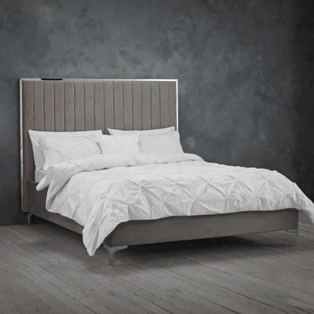 Image 1 of Double berkely grey hand made bed frame