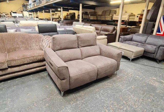 Image 10 of Dakota toronto charcoal fabric recliner 2 seater sofa