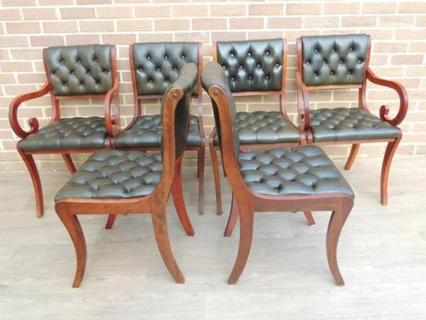 Image 8 of 6 Beresford and Hicks Chesterfield Chairs (UK Delivery)
