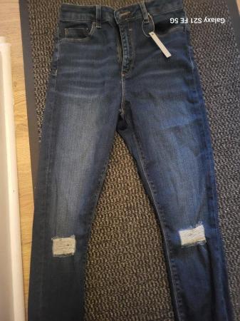 Image 1 of 6 pairs of ladies new size 10 skinny jeans