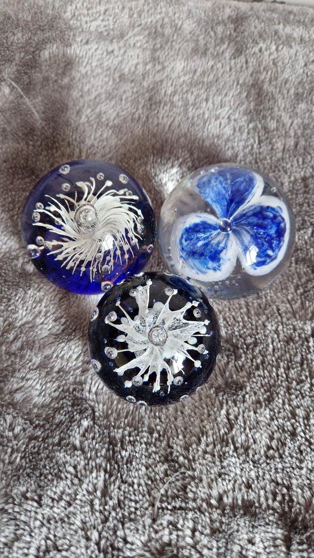 Preview of the first image of Three Beautiful paperweights.