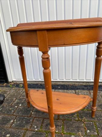 Image 1 of Solid pine “Lovelace” half moon table