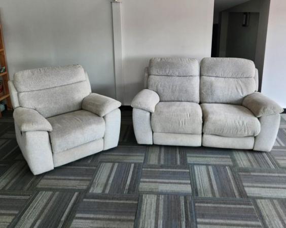 Image 2 of DFS Electric Recliner Sofa & Armchair Set - CAN DELIVER!