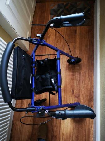 Image 3 of 4 Wheeled Walker c/w seat and under seat bag