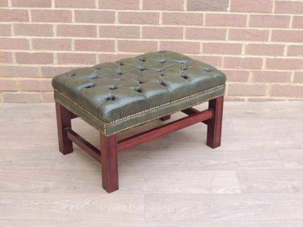 Image 3 of Chesterfield Vintage Footstool H Frame (UK Delivery)