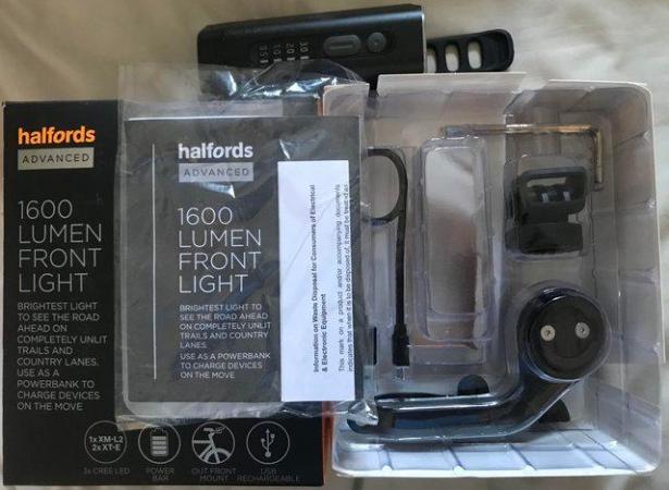 Image 2 of Halfords Advanced 1600 Lumen Front Bike Light
