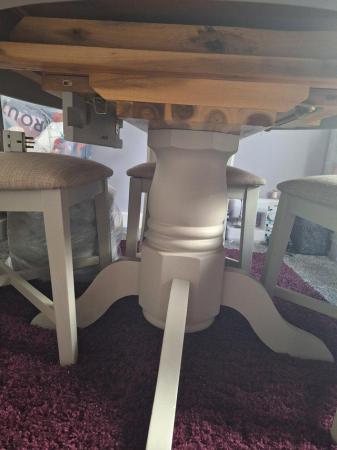 Image 3 of Extending table + 4chairs excellent condition