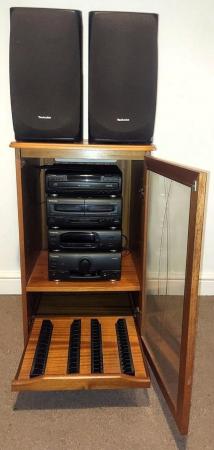 Image 1 of Technics MASH Stack System with Hi Fi Cabinet