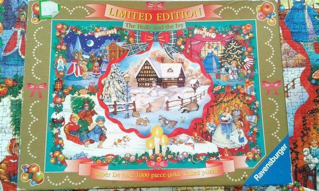 Image 1 of Limited Edition The Holly & the Ivy 1000pc Jigsaw Puzzle.