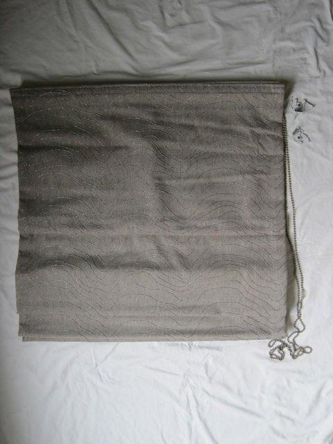 Preview of the first image of Grey roman blind with fixings included.